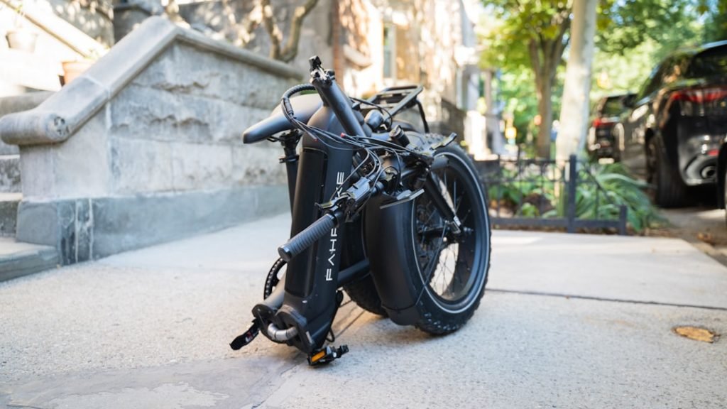 a-motorcycle-parked-on-the-side-of-a-street-jfh0uoyjnmu a-motorcycle-parked-on-the-side-of-a-street-jfh0uoyjnmu